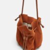 Split Crossbody Bucket Bag