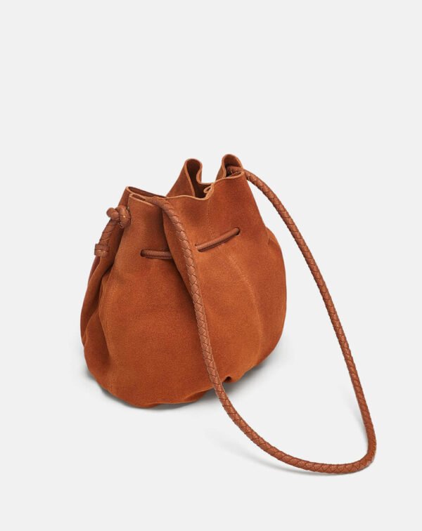 Split Crossbody Bucket Bag