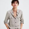 Shirt Mango Gray