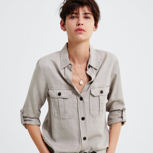 Shirt Mango Gray