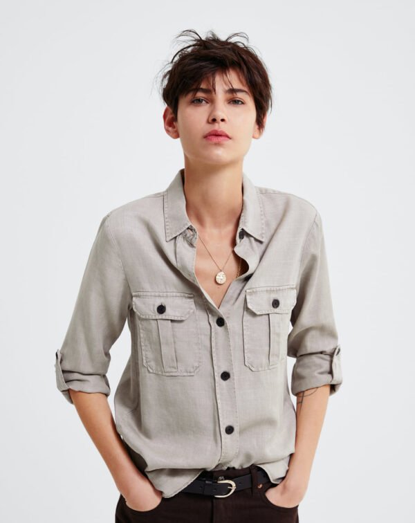 Shirt Mango Gray